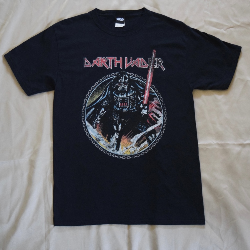 Star Wars LTD Darth Vader Graphic T-Shirt Iron Maiden Design Size Medium